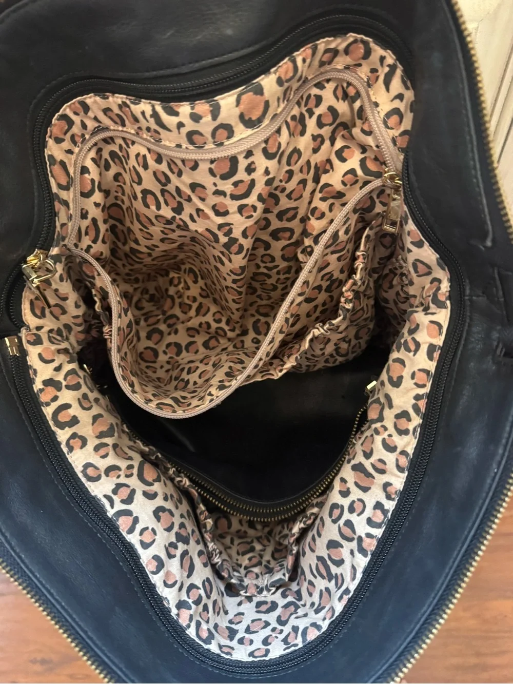 ELKIE & CO Black Leather Tote Alberdeen